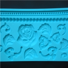 厂家大量供应硅胶翻糖模具、蛋糕压花印花模、DIY烘焙工具