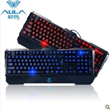 狼蛛龙牙多媒体背光键盘有线USB专业游戏键盘竞技背光键盘