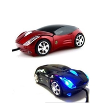 厂家批发有线法拉利鼠标卡通鼠标USB光电鼠标车型鼠标光电鼠