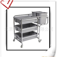 【诚信厂家】专业供应餐盘收集车三层手推车酒店餐盘收集车