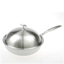 绿色炊具食品级三层不锈钢炒锅304不锈钢锅环保实用可贴牌