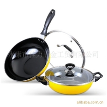 健康生活无涂层锅送礼佳品炒锅汤锅两件套礼品套锅