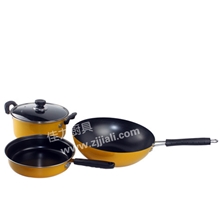 厨房用品奶锅炒锅煎锅套装商务礼品奶锅套装广告促销礼品锅具