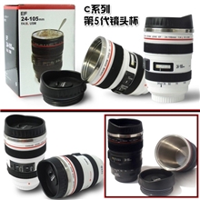 厂家供应佳能五代镜头杯白色促俏杯礼品杯水杯