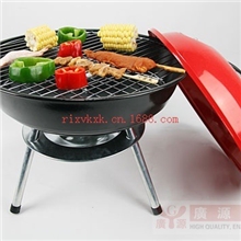 供应14寸苹果烧烤炉户外木炭烧烤炉