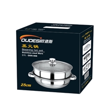【欧德斯】低价促销不锈钢锅带磁加厚单双层蒸锅江湖地摊蒸汤锅
