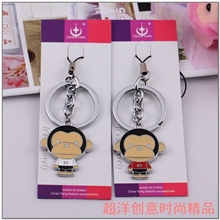大嘴猴滴油创意卡通钥匙扣手机挂件厂家批发