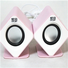 炫目D203桌面HIFI音响笔记本音箱2.0台式迷你小音响,Usb小音响