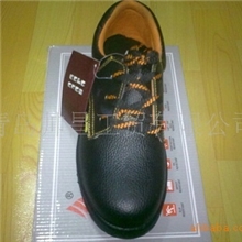 青岛防砸防油防滑PU底劳保鞋安全鞋工作鞋红里