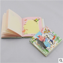 快乐小熊创意文具可爱卡通彩色便签本便携式记事本小本子批发