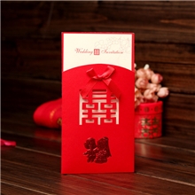 韩式结婚请柬创意个性请帖浪漫喜事婚礼喜帖2013欧式红色请柬