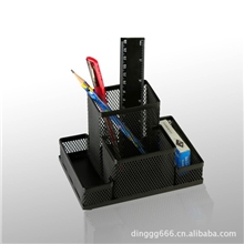 【厂家直销】铁网组合文具办公文具笔筒,杂志架文具盘