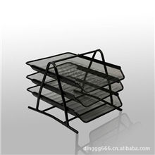 【厂家直销】供应金属网状文件盘杂志架办公文具