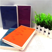 新款上市笔记本记事本高档皮料竹子压印封面礼品本