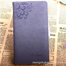 新款上市磨砂PU革斜纹记事本高档礼品本手工本