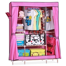 秒简易衣柜加过实木衣柜双人布衣柜宜家衣橱组合折叠组装衣柜