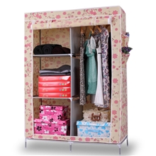 秒特组合布衣柜加固衣柜简易衣柜折叠防尘布衣厨特价衣柜特