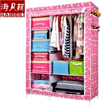 秒加固衣柜简易衣柜加固组合折叠布衣柜衣橱钢架特价大衣柜特
