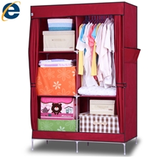 秒汪林折叠衣柜组合简易布衣柜加固简易钢管衣橱宜家简易衣柜特