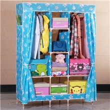 秒大号双人实木布衣柜简易衣柜宜家衣柜加固简易组装衣柜特价特