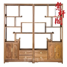 紫轩阁鸡翅木海棠博古架实木古董架红木家具陈列架格架仿古展示架