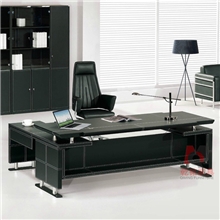 新款广州市办公家具豪华皮面老板桌时尚现代奢华总裁桌大班台