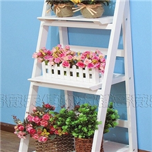 厂家直销批发白色实木园林折叠花架欧式置物架室内花架木质花架