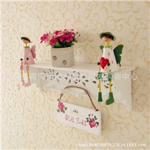 厂家直销韩式欧式白色酒店壁挂衣帽架木质木制儿童创意墙挂批发