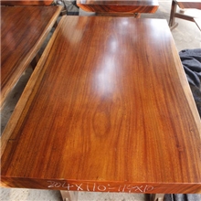 绿心檀实木大板奥砍会议桌画案工厂直销定做特价优惠