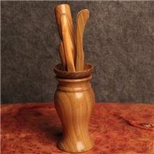 实木原木茶道六君子茶道配件套装茶道六件套零配件