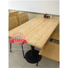 【爆款热销】带靠背中式快餐桌椅连体快餐桌椅各种规格定制