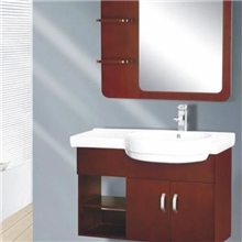 北京茗香居浴室柜厂家批发【现代风格浴室柜】XD-033实木浴室柜