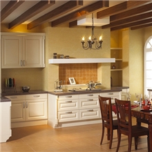 北京茗香居橱柜厂（橱柜定制）【最近热销】田园风格实木橱柜