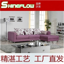 沙发布艺沙发L型转角小户型客厅沙发组合休闲沙发简约现代