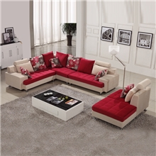 家具厂家天天好评沙发布艺沙发组合彼爱品牌4年冠军