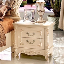 i法式雕花描金床头柜套房家具法式板木结合新浪501床头柜