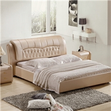 南康鑫豪尚【家具厂直销】真皮软体床经典优雅1.5米1.8米双人床