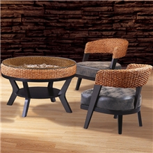 南藤咖啡餐椅组合阳台休闲餐椅酒店餐椅酒店餐椅HC9028-7