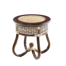 南藤实木换鞋凳小凳子田园藤木坐凳梳妆凳厂家直销3009