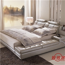 【家具厂直销】真皮软体床经典优雅1.5米1.8米双人床奥诗兰同款