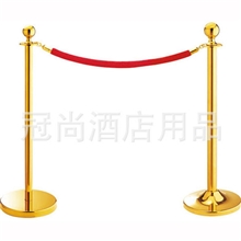 供应：皇冠头栏杆座圆球礼宾杆礼宾柱银行立柱拉杆围栏