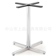 直销供应亮光不锈钢桌脚家具配件SP-STL052四角办公桌脚