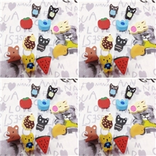 P26韩国创意家居批发水果动物木质卡通20g胸针12个装