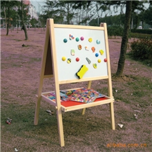 90CM木制无毒无味儿童学习画板黑板双面磁性写字板美术板