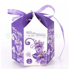 时尚婚庆用品欧式创意结婚糖果盒六角喜糖盒子定做