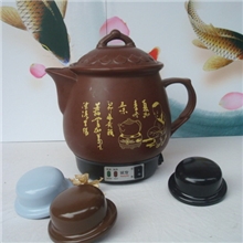 诚信高级陶瓷发热体保健壶3.5L红砂壶紫砂养生壶电热煎药壶