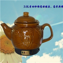 雷克斯3L李时珍陶瓷快慢档保健壶中药壶煎药壶养生壶电药锅