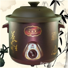 劲豹3.5L黑色电炖锅电炖煲电热煲养生紫砂锅赠品