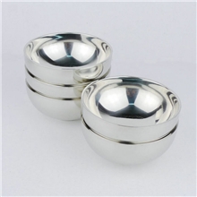 【源头货源】工厂直供摔不破实用新型双层保温不锈钢碗