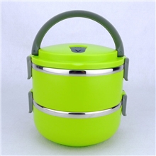 华美饭盒不锈钢三层保温便当盒防溢密封午餐盒保鲜盒